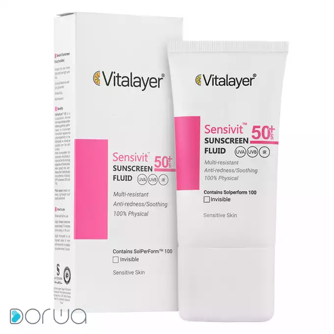 تصویر از فلویید ضد آفتاب SPF50+ سنسی ویت ویتالایر 50 ml بی رنگ