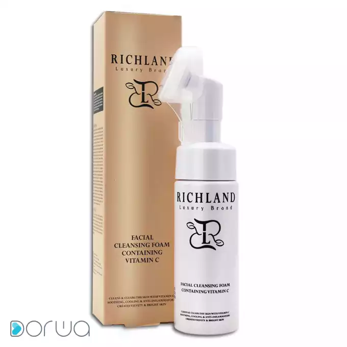 تصویر از فوم شستشو صورت انواع پوست بزرگسالان ویتامین C ریچلند 150 ml آرایش افزون غرب ایران