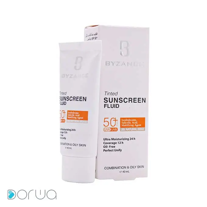 تصویر از فلویید ضد آفتاب SPF50+  بیزانس 40 ml بژ طبیعی