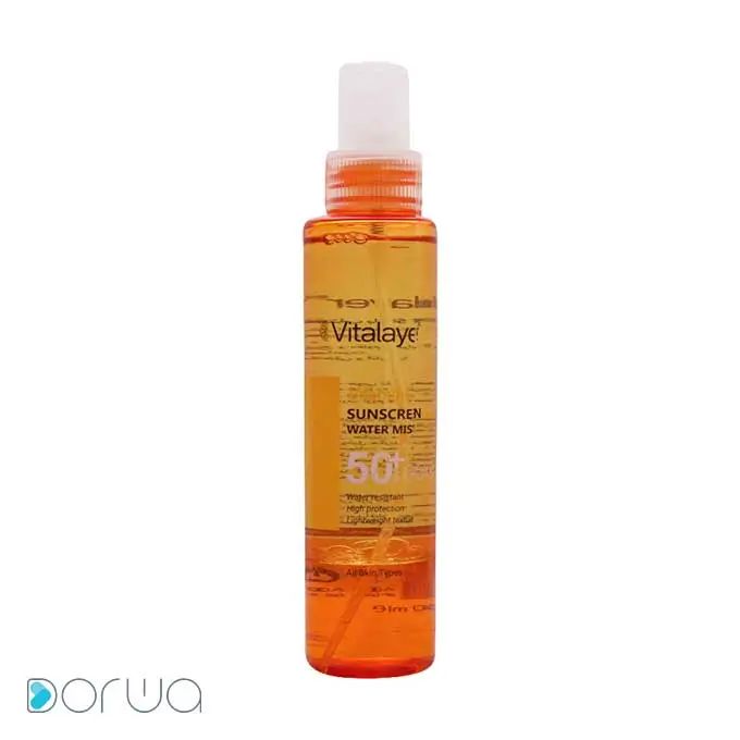 تصویر از اسپری ضد آفتاب SPF50+ انواع پوست ویتامین C ویتالایر 150 ml