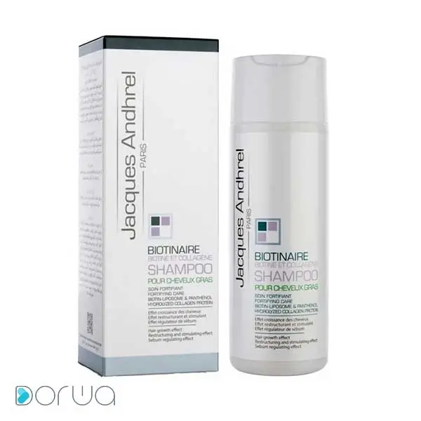 تصویر از شامپو تقویت کننده موهای چرب بیوتین و کلاژن ژاک آندرل 200 ml توسعه کسر آسیا ایران