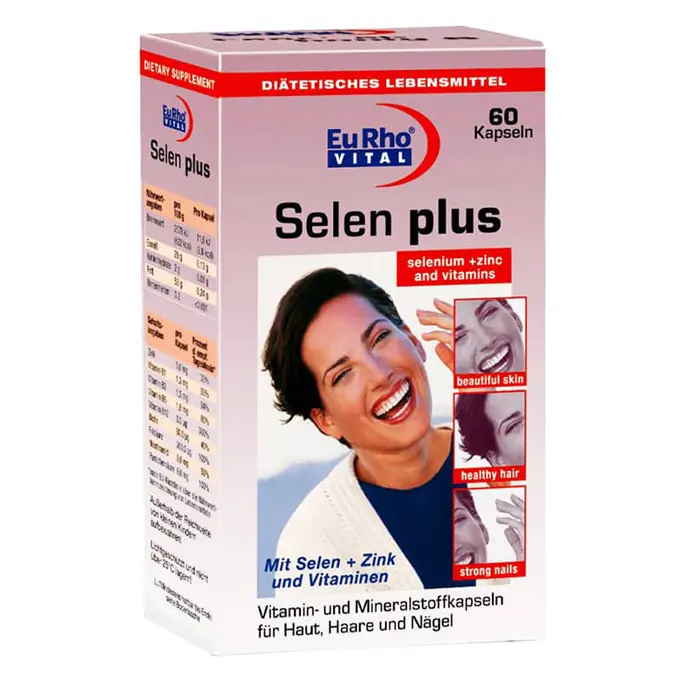 تصویر از کپسول سلن پلاس یوروویتال 60 عددی حکیمان طب کار