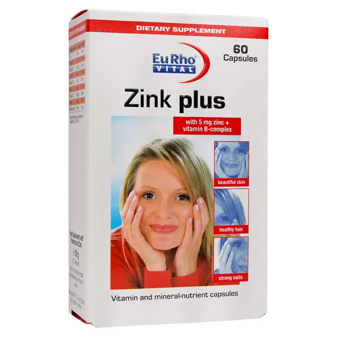 تصویر از سافت ژل زینک پلاس 5 mg یوروویتال 60 عددی حکیمان طب کار