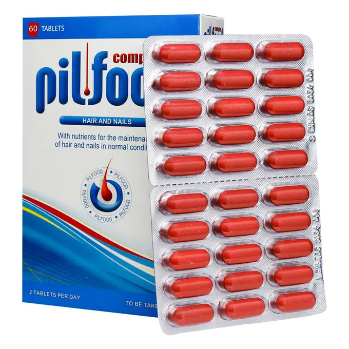 تصویر از قرص خوراکی کمپلکس مو و ناخن پیلفود 60 عددی دارو درمان پارمیدا